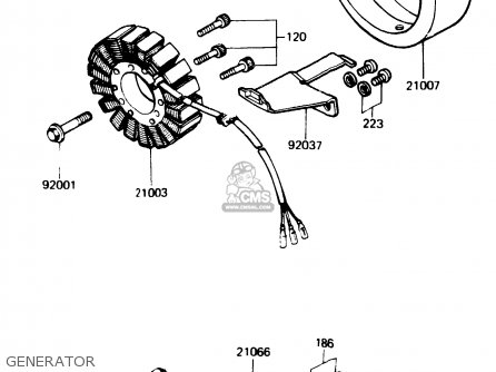 GENERATOR - Z1100R1 1984 EUROPE UK NR
