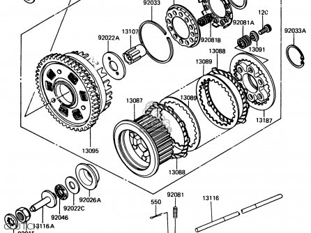 CLUTCH - Z1100R1 1984 EUROPE UK NR