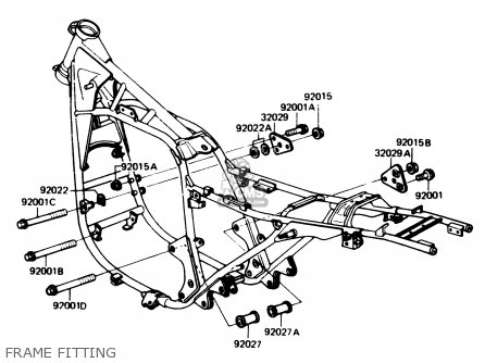 FRAME FITTING - Z1100R1 1984 EUROPE UK NR