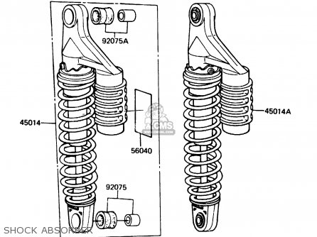 SHOCK ABSORBER - Z1100R1 1984 EUROPE UK NR