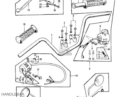 HANDLEBAR - Z1A 1974 USA CANADA