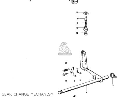 GEAR CHANGE MECHANISM - Z1A 1974 USA CANADA