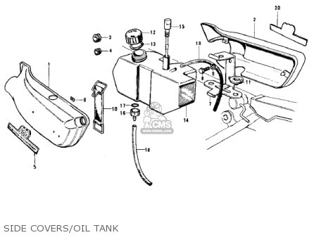 SIDE COVERS/OIL TANK - Z1A 1974 USA CANADA