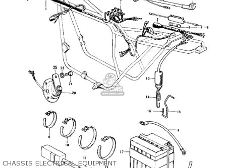 CHASSIS ELECTRICAL EQUIPMENT - Z1A 1974 USA CANADA