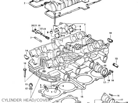 CYLINDER HEAD/COVER - Z1A 1974 USA CANADA