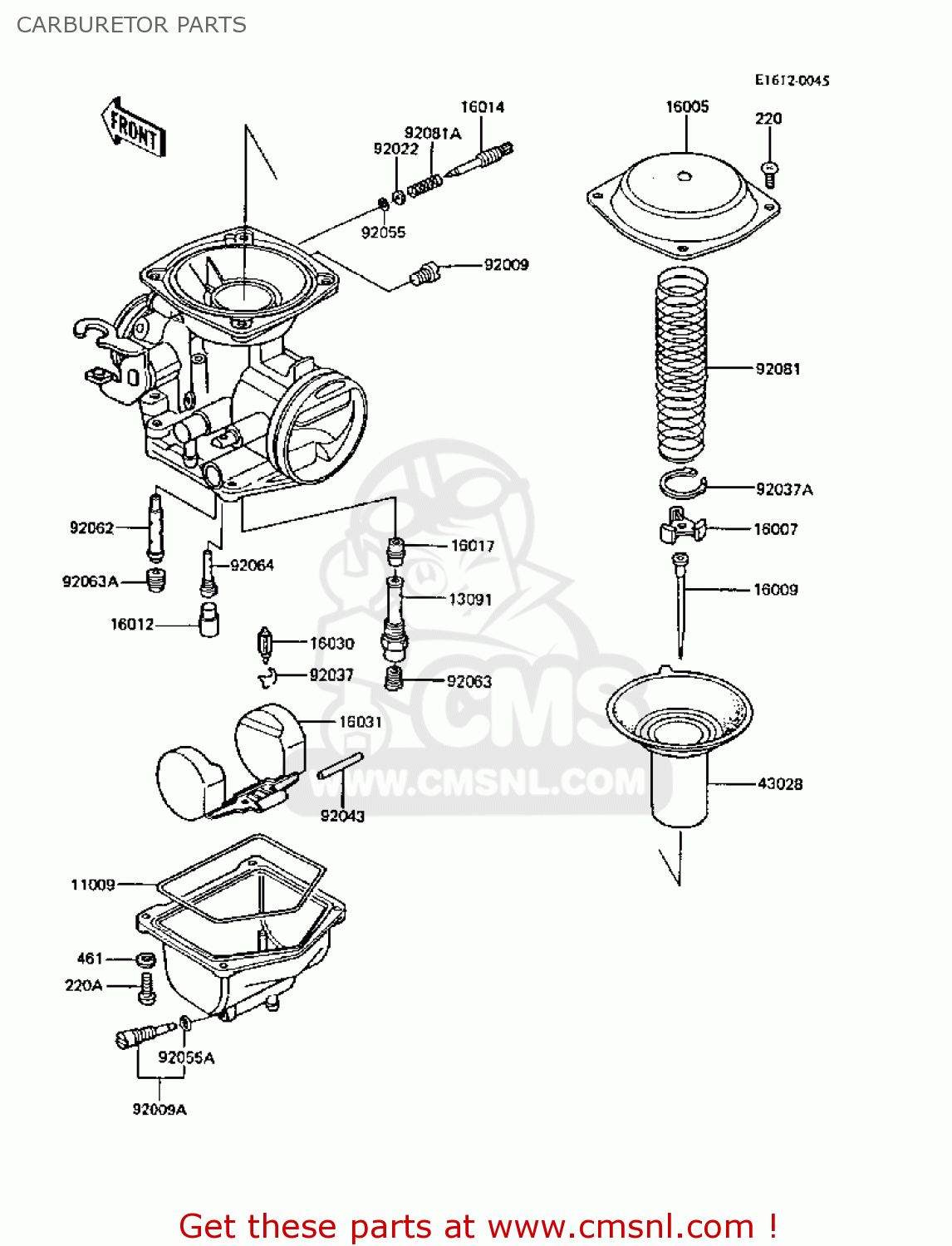 CARBURETOR PARTS Z305A3 CSR 1988 EUROPE