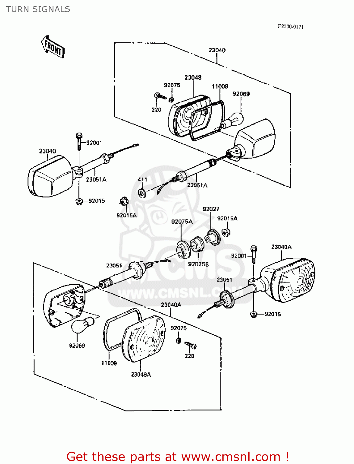 TURN SIGNALS Z305A3 CSR 1988 EUROPE