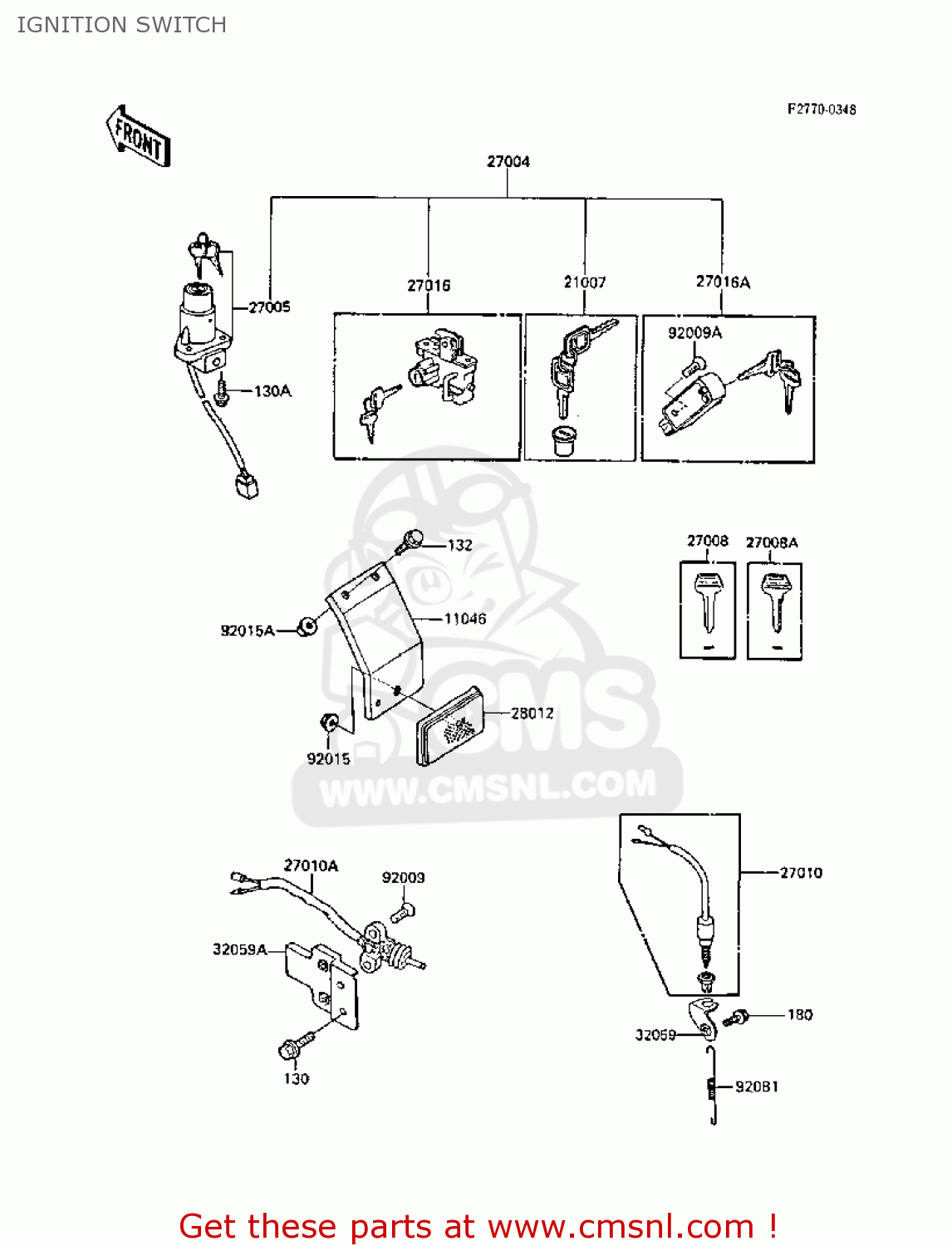 IGNITION SWITCH Z305A3 CSR 1988 EUROPE