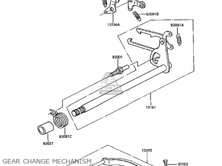 GEAR CHANGE MECHANISM - Z305A3 CSR 1988 EUROPE