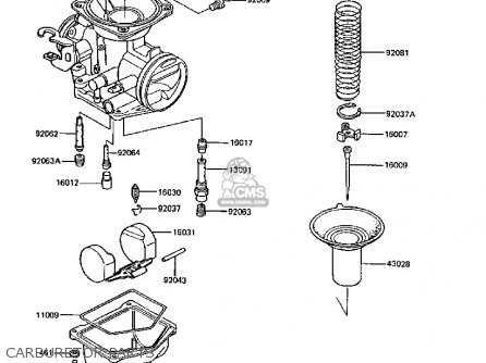 CARBURETOR PARTS - Z305A3 CSR 1988 EUROPE