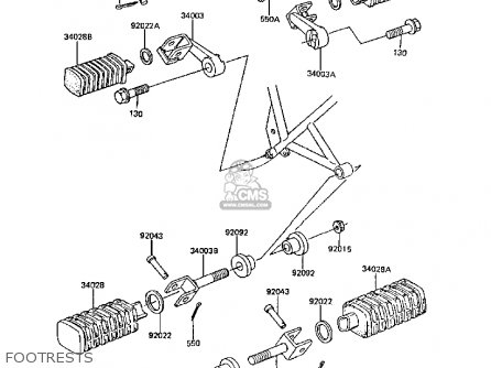 FOOTRESTS - Z305A3 CSR 1988 EUROPE