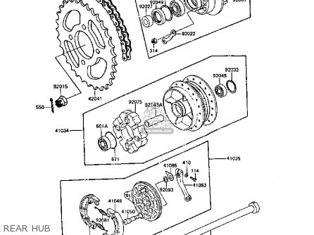 REAR HUB - Z305A3 CSR 1988 EUROPE