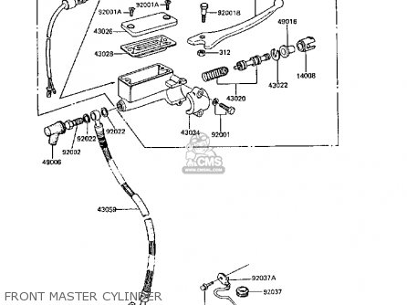 FRONT MASTER CYLINDER - Z305A3 CSR 1988 EUROPE