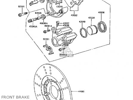 FRONT BRAKE - Z305A3 CSR 1988 EUROPE