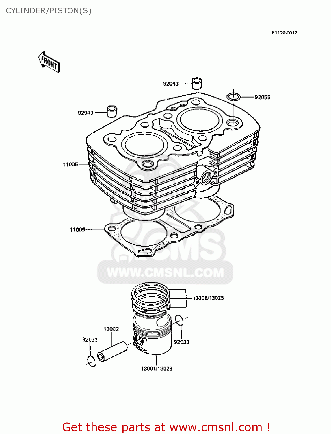 CYLINDER/PISTON(S) Z305A3A CSR 1988 EUROPE