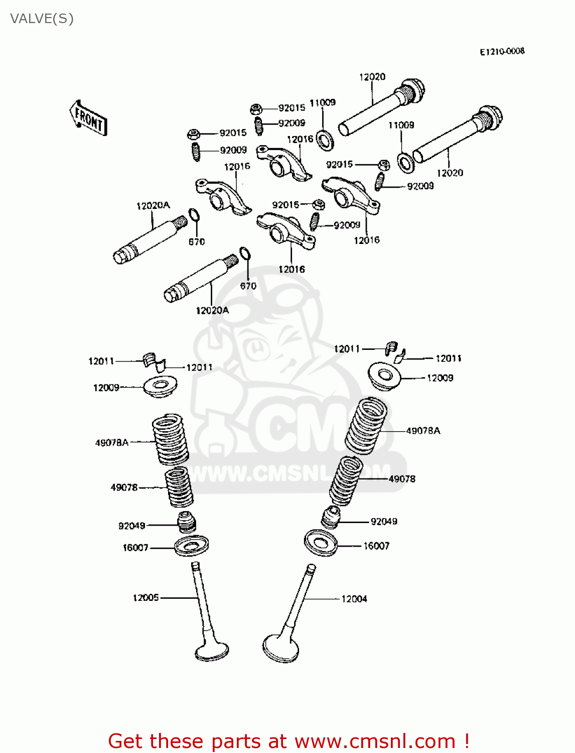 VALVE(S) Z305A3A CSR 1988 EUROPE