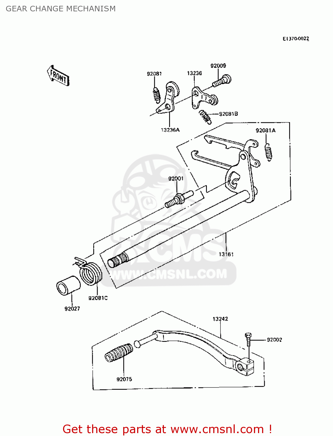 GEAR CHANGE MECHANISM Z305A3A CSR 1988 EUROPE