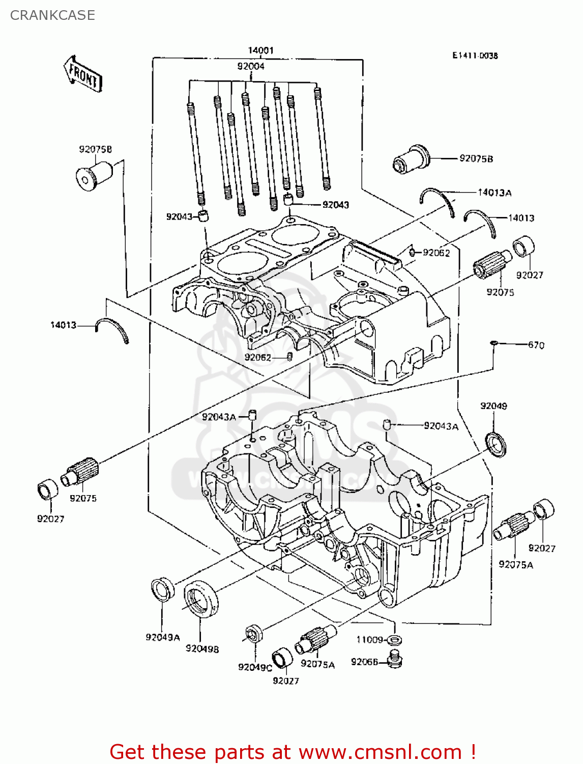 CRANKCASE Z305A3A CSR 1988 EUROPE