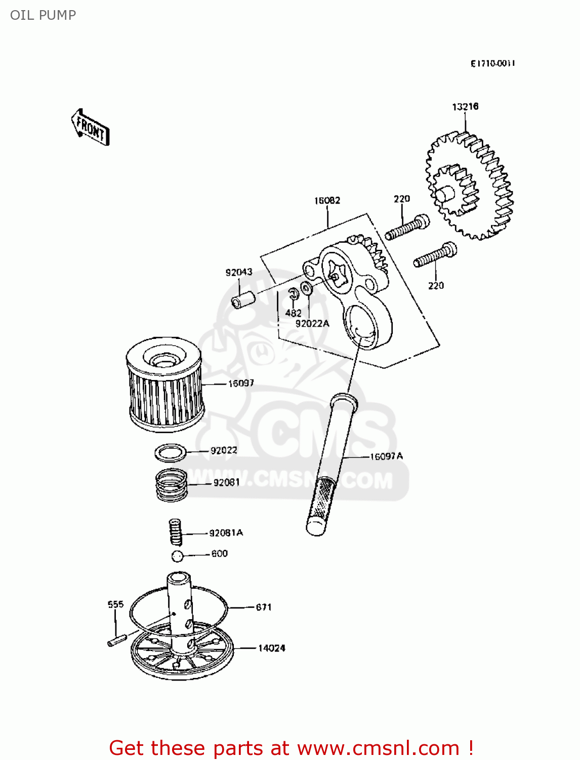 OIL PUMP Z305A3A CSR 1988 EUROPE