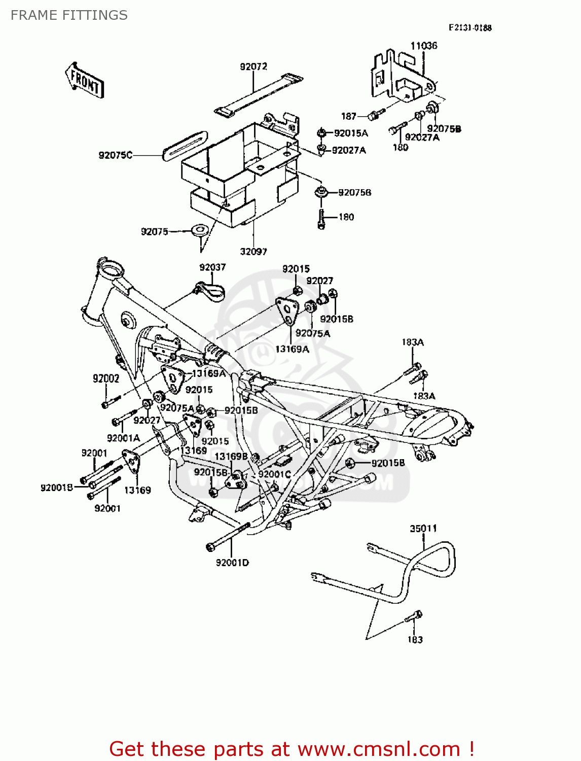 FRAME FITTINGS Z305A3A CSR 1988 EUROPE
