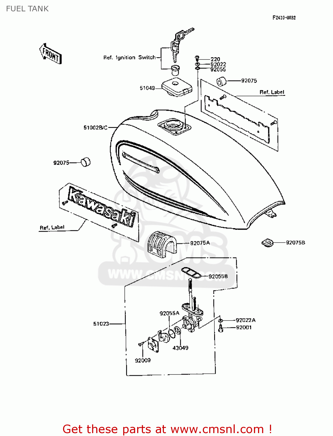 FUEL TANK Z305A3A CSR 1988 EUROPE