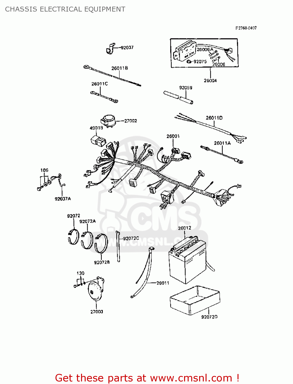 CHASSIS ELECTRICAL EQUIPMENT Z305A3A CSR 1988 EUROPE