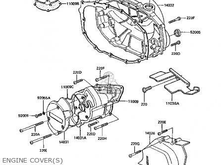 ENGINE COVER(S) - Z305A3A CSR 1988 EUROPE