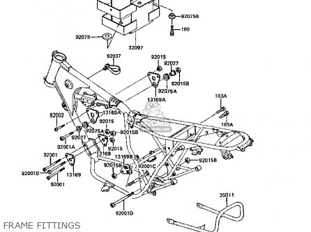 FRAME FITTINGS - Z305A3A CSR 1988 EUROPE