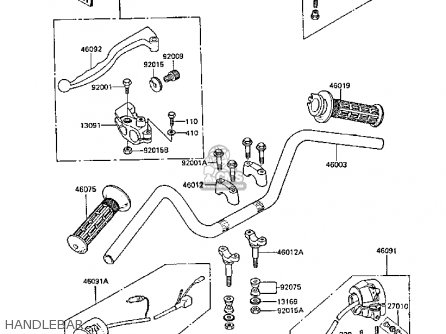 HANDLEBAR - Z305A3A CSR 1988 EUROPE