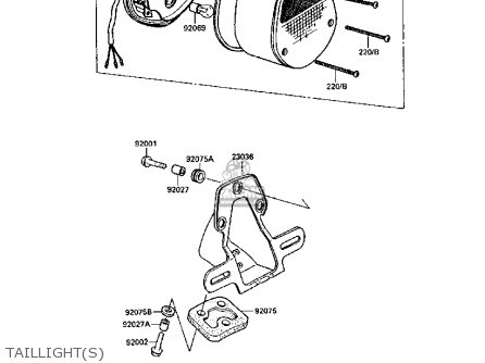 TAILLIGHT(S) - Z305A3A CSR 1988 EUROPE