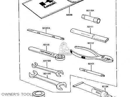 OWNER'S TOOLS - Z305A3A CSR 1988 EUROPE