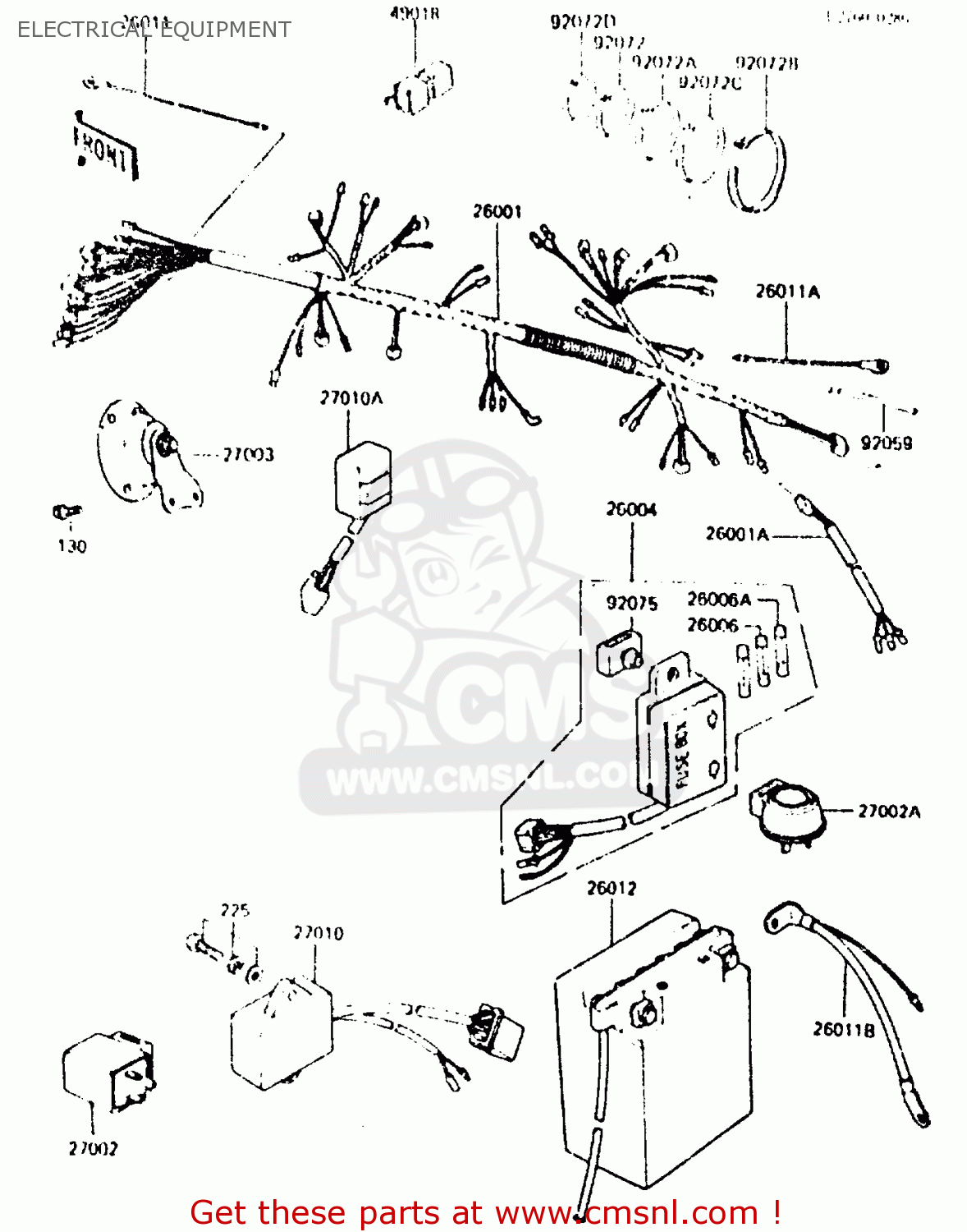 ELECTRICAL EQUIPMENT Z440D6 1984 EUROPE UK SD WG