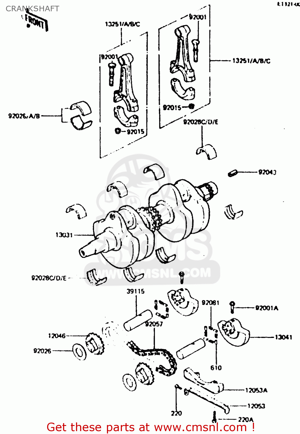 CRANKSHAFT Z440D6 1984 EUROPE UK SD WG