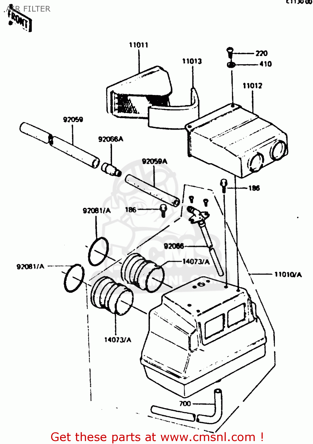 AIR FILTER Z440D6 1984 EUROPE UK SD WG