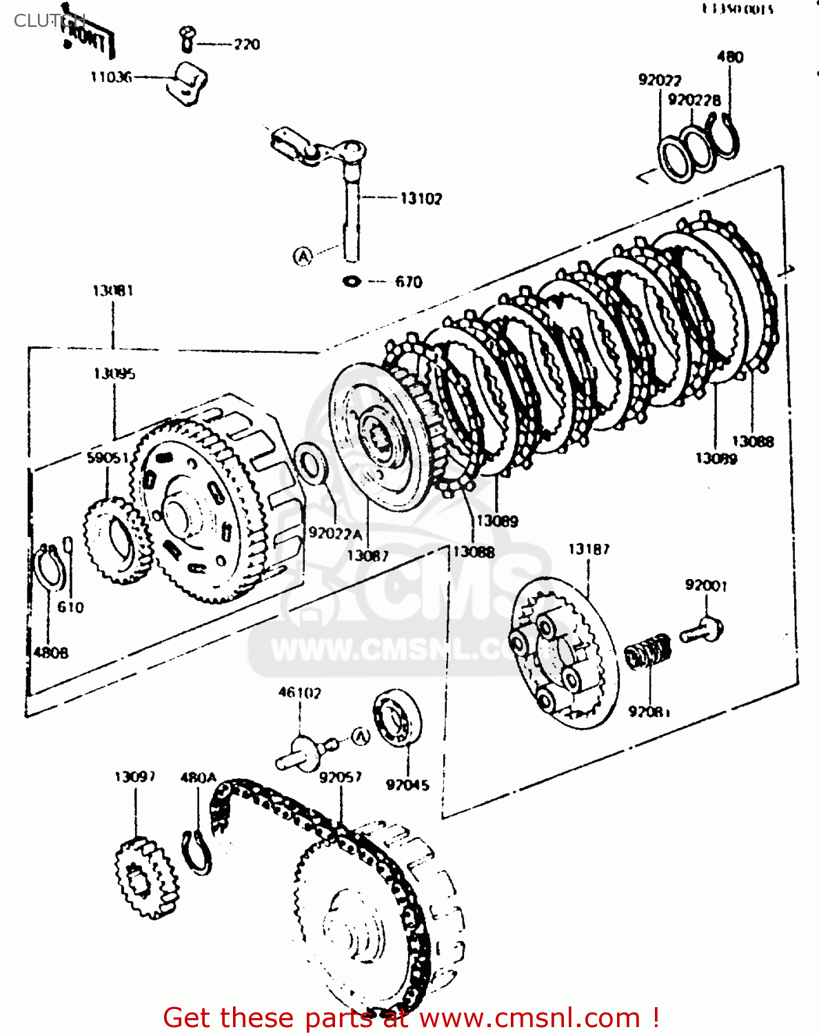CLUTCH Z440D6 1984 EUROPE UK SD WG