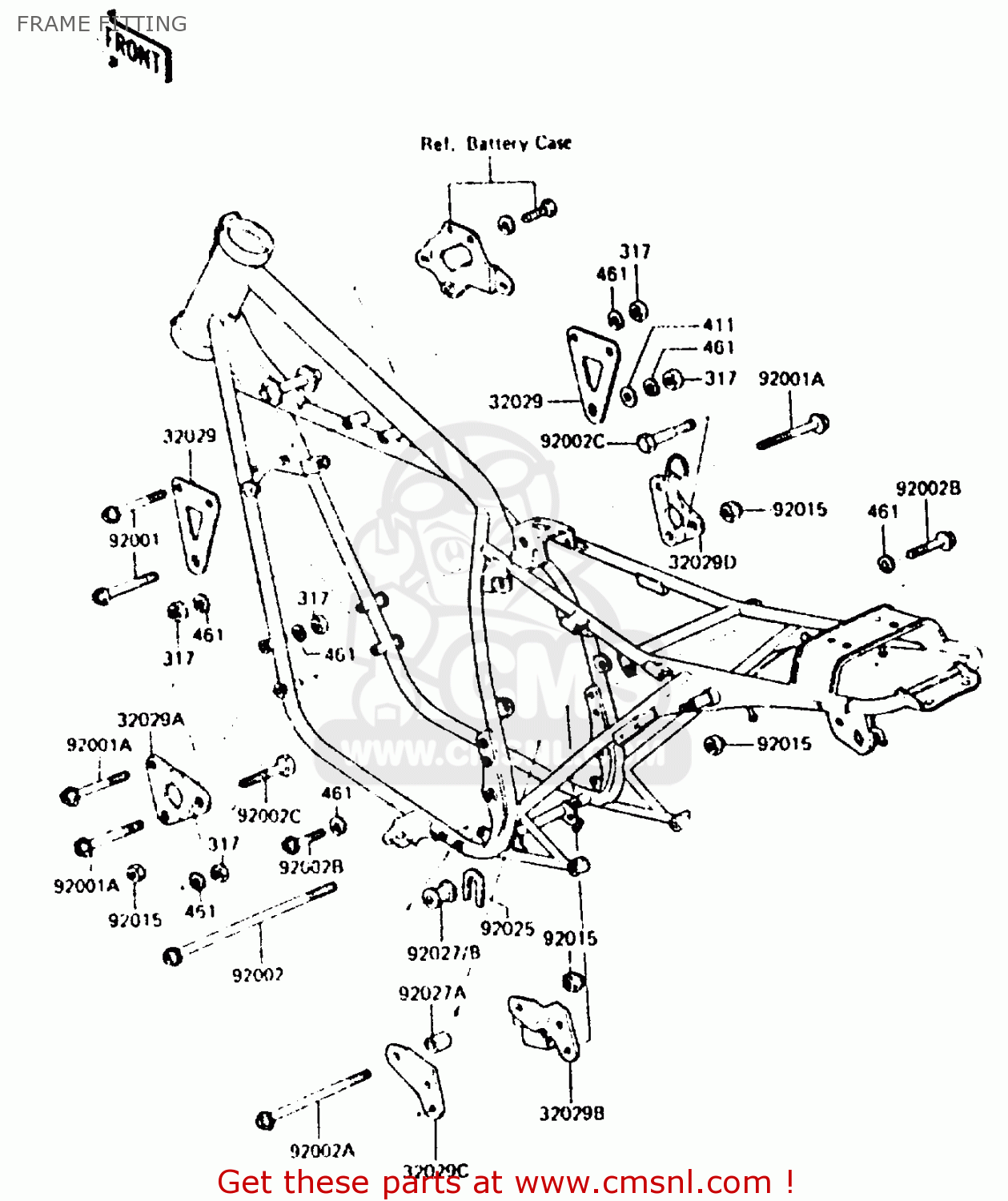 FRAME FITTING Z440D6 1984 EUROPE UK SD WG