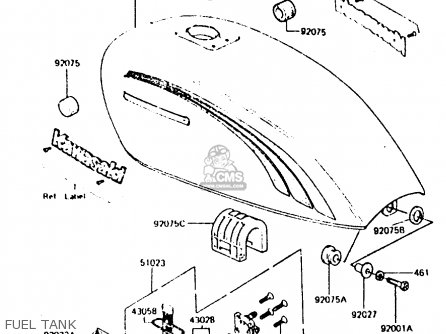 FUEL TANK - Z440D6 1984 EUROPE UK SD WG