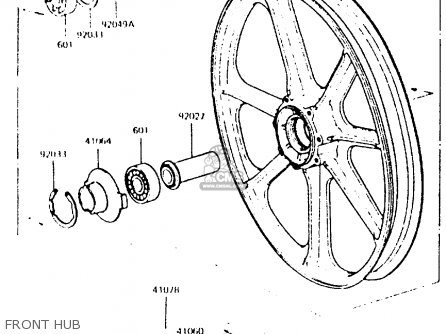 FRONT HUB - Z440D6 1984 EUROPE UK SD WG