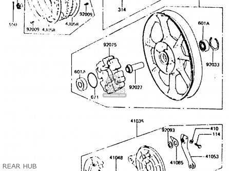 REAR HUB - Z440D6 1984 EUROPE UK SD WG