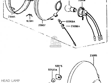 HEAD LAMP - Z440D6 1984 EUROPE UK SD WG