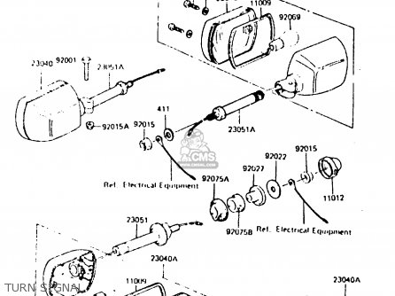TURN SIGNAL - Z440D6 1984 EUROPE UK SD WG