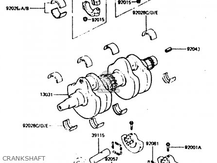 CRANKSHAFT - Z440D6 1984 EUROPE UK SD WG
