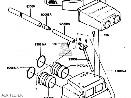 AIR FILTER - Z440D6 1984 EUROPE UK SD WG