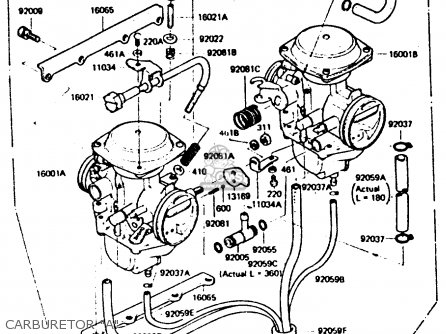 CARBURETOR "A" - Z440D6 1984 EUROPE UK SD WG