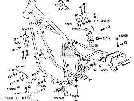 FRAME FITTING - Z440D6 1984 EUROPE UK SD WG