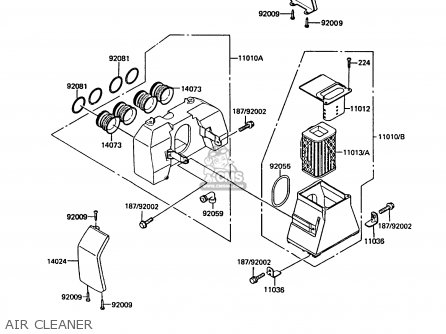 AIR CLEANER - Z550G1 GT550 1983 EUROPE UK FR FG IT SD