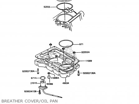 BREATHER COVER/OIL PAN - Z550G1 GT550 1983 EUROPE UK FR FG IT SD