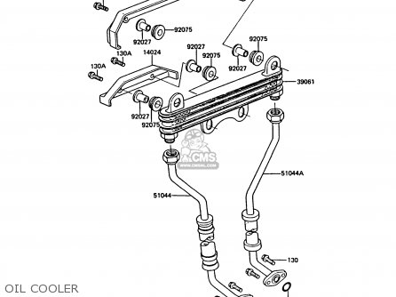 OIL COOLER - Z550G1 GT550 1983 EUROPE UK FR FG IT SD