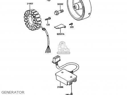 GENERATOR - Z550G2 GT550 1984 UNITED KINGDOM FR FG