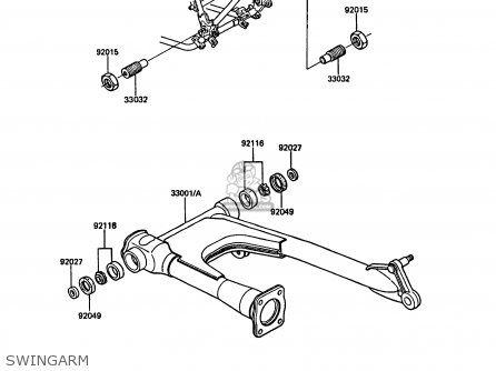 SWINGARM - Z550G2 GT550 1984 UNITED KINGDOM FR FG
